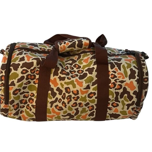 MISHKA MNWKA “Keep Watch” VERY RARE DEADSTOCK* camo Leopard Print Duffel Bag - Picture 3 of 10